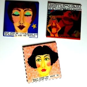 Three Bad Girl Art Magnets